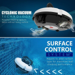 EagerMinds basseinipuhastusrobot, juhtmevaba, p&otilde;randa ja seinte puhastus, 120 min.
