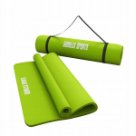Gorilla Sports jooga treeningmatt, paks 1,5 cm, laimiroheline