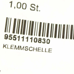 PORSCHE klamber 95511110830