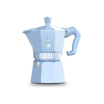 Kohvikeetja Itaalia stiilis - BIALETTI - MOKA Exclusive - 3 tassi - Pastellsinine - Lakk-alumiinium - Vintage disain