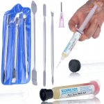 Komplekt Rosfix MiniServ 2in1 &ndash; RMA-223 Flux, Antistaatilised spaatlid, Maht 10cc