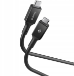 &bdquo;Spigen ESSENTIAL USB-C&ldquo; LAIDAS, IKI 240 W, SKIRTAS TELEFONAMS Ja NE&Scaron;IOJAMIESIEMS KOMPIUTERIAMS, 120 CM, Must