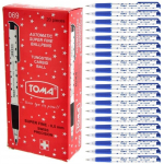 Toma automaatpliiats, sinine, 20 tk., 0,5 mm