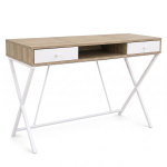Arvutilaud Crossline, 120x50x80,5 cm, pruun/valge