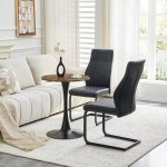 S&ouml;&ouml;gilaud ja toolid, 60 cm MDF, must, 2 tk