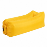 Puidu t&auml;ispuhutav kokkupandav diivan Lazy Bag, kollane, 190x70 cm