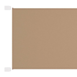 vidaXL vertikaalne varikatus, pruunikashall, 100x1000 cm Oxford kangas, Rusva
