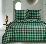 Eurofirany kahepoolne puuvillsatiinist voodipesukomplekt SBA-220, 200x220 cm, 3-osaline
