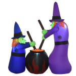 Halloween-dekoratsioon n&otilde;id n&otilde;iakatlas, LED-valgustus, 170 x 60 x 180 cm, mitmev&auml;rviline