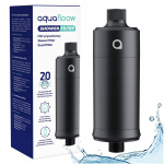 AquaFloow du&scaron;ifilter v&auml;hendab kloorisaasteid, pehmendab vett - 1x must.