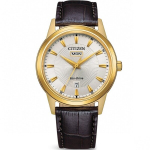 Citizen Eco-Drive AW0102-13AE meeste kell, kuldne, pruun nahkrihm, kuup&auml;ev