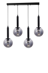 Opviq rippvalgusti 9059-6, must/hall