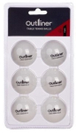 Lauatennise pallid Outliner 40 mm 6 tk valged