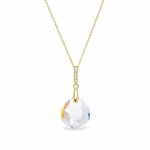 H&otilde;bedane ripats &bdquo;Calathea (Crystal Shimmer)&ldquo; Swarovski&reg; kristallidega