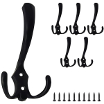 Seinakonksud, metallist, mustad, 5 tk