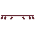 Sollux Lighting laevalgusti Karbon 6L, burgundia