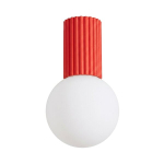 Sollux Lighting laevalgusti Halo, punane/valge