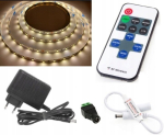 Led riba 2m neutraalne valge 120 Led Rf puldi ja toiteallikaga
