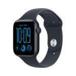 Nutikell Apple Watch SE 3 GPS + Cellular 44mm Midnight Aluminium Case with Navy Blue Sport Band - S/M - MJLQ4ET/A