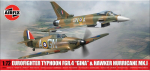 Liimitav mudel Airfix A40002 Twin Pack - Eurofighter Typhoon FGR.4 & Hawker Hurricane Mk.I 1/72