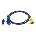 KVM kaablid - ATEN - 2L-5203UP - USB - 3m - Must