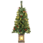Tehiskuusk, 120 cm, 214 oksatippu, LED-tuledega, roheline
