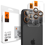 Kaitseobjektiiv - SPIGEN - Glastr EZ Fit Optik Pro - Oranž - 9H karastatud klaas - iPhone 16/17 Pro & Pro Max
