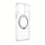 Evelatus Apple iPhone 18 Pro Max Hybird Case With Magsafe PC+TPU 360 Metal Stand Transparent