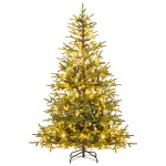 Costway 180 cm kunstkuusk 250 mitmev&auml;rvilise LED-tulega, j&otilde;ulupuu, kunstkuusk