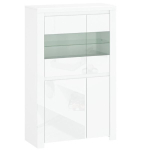 Madala vitriin Lingo 2D2W, 98x41,5x156,5 cm, valge