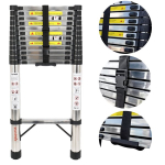 Teleskoopne pikendatav redel StandHeiz 440 cm, teras, 15 astet, 150 kg