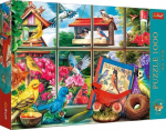 Trefl Puzzle Tea Time: Lindude maailm, 1000 elementi
