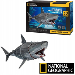 Hariv m&auml;nguasi National Geographic 3d pusle 72 elementi Valgehai