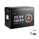 24V 100Ah LiFePO4 liitiumaku, 4000+ laadimists&uuml;klit, 100A BMS