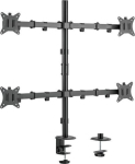 Monitori hoidja Equip monitori lauakinnitus 17"-32"/4TFT 360&deg; H.verst. 9Kg must lite Retail