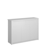 Kummut Mebelbos Erden 3d2s, 125,4x36,2x91,2 cm, valge