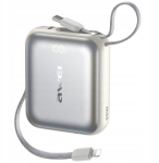 Akupank AWEI POWERBANK AS-181 10000MAH 35W USB-C JA LIGHTNING-KAABLIGA NUTITELEFONIDELE