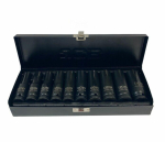 Jcb L&ouml;&ouml;kt&ouml;&ouml;ri komplekt JCB-4107-5MPB, 10 tk, CrMo, 1/2", 6-kandiline, metallkarp