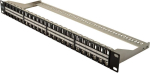 Digitus Patch Panel DN-91424, 48 pesa, 19 '', 1U, must, keystone moodul