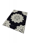 Vaip Hanse Home Gloria Lace Black Cream, 80x150 cm