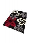 Vaip Hanse Home Gloria Flora Black Red, 120x170 cm