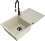 Graniidist k&ouml;&ouml;givalamu Mexen Leo koos segisti ja sifooniga, Beige+Black