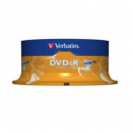 DVD-R VERBATIM - 120 min - 16x - 4,7 Go - Scratch resistant - 25 tk spindel