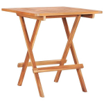 vidaXl kokkupandav bistroolaud, 60 x 60 x 65 cm, tiikpuu