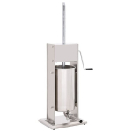 vidaXL manuaalne vorstit&auml;itemasin, h&otilde;bedane, 15 l, roostevaba teras