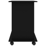 vidaXL arvutilaud, must 80 x 50 x 75 cm puitlaastplaat