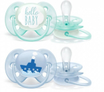 Silikoonist lutt Philips Avent Ultra Soft, 0-6 kuud, 2 tk.