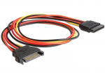 Delock, SATA 15 Pin M/F, 50 cm