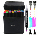 Kahepoolsed viltpliiatsid-markerid Decoartlt, 48 tk