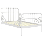 Pikendatav voodiraam, 80x130/200cm, valge, Balta